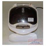 George Foreman Grill w/Drip Pan. George Foreman Grill w/Drip Pan.
