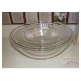 Set of Glass Mixing Bowls. Set of Glass Mixing Bowls.
