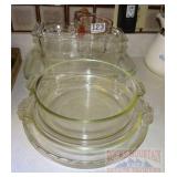 Assorted Pyrex Dishes, Glass Bowls & More.