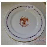 Vintage Topeka Consistory Souvenir Plate.