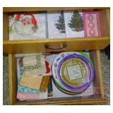 Assorted Holiday Napkins, Plates, Cups and More.