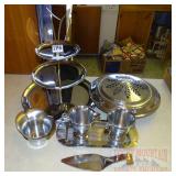 Vintage Stainless Serving Pieces.