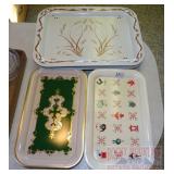 Vintage Metal Trays. Vintage Metal Trays.