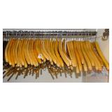 Assorted Wooden Hangers. Assorted Wooden Hangers.