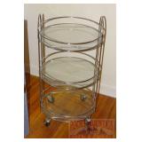 Vintage 3 Tiered Rolling Cart