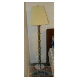 Vintage Stainless/Brass Floor Lamp.