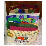 2 Boxes w/Handmade Afgans 2 Boxes w/Handmade Afgans