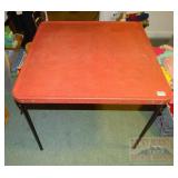 Neat Vintage Metal Card Table.