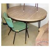 42 Inch Mid Century Dinette Table and 1 Chair. 42 Inch Mid Century Dinette Table and 1 Chair.