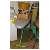 Iron, Ironing Board, Basket and More. Iron, Ironing Board, Basket and More.