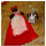 2 Vintage Black Americana Mammy Dolls