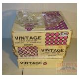 3 Matching Vintage Snack Sets. 3 Matching Vintage Snack Sets.
