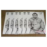 6 New Packs of 10 12X18 Bad Guy Targets.