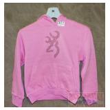 New Browning Pink Hoodie, Youth S.