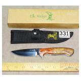 New Elk Ridge Straight Blade Hunting Knife.