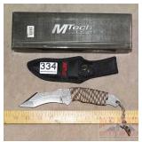 M-Tech Curve Blade Knife w/ Cord Wrapped Handle.