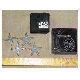 Perfect Point 4 Piece Throwing Star Set/Sheath.