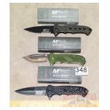 3 M-Tech Spring Assisted Folding Knives.