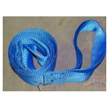 New Blue 4'X12' 18,000# Tow Strap w/ Twisted Loops