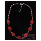 20' Vintage Style Coral Necklace.