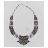 Beautiful German Silver & Lapis Choker.