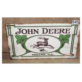 Vintage Style John Deere Deer Wooden Sign. 10X19