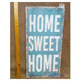 "Home Sweet Home" Wood Sign.  24X12