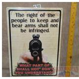 'Wait For Flash' Tin Sign. 17X12.