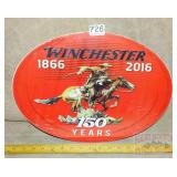 Red Winchester 150 Years Tin Sign. 12X17.