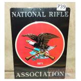 'NRA' Embossed Tin Sign. 14.5'X11'.