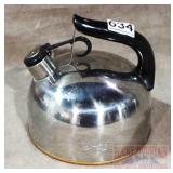 Vintage Revere Copper Bottom Whistling Tea Kettle.