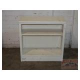 Vintage White Bookcase w/ Adjustable Shelf.