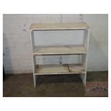 Vintage White Painted Bookcase.