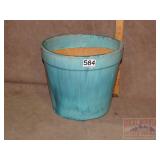 9.5' Gree/Blue Pottery Planter.