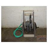 Hose-Mobile Hose Reel w/ Hose & Spray Nozzle.