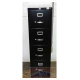 Nice 4 Drawer Black Letter Size Filing Cabinet.