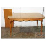 Vintage Maple Dining Table w/ 1 Leaf.