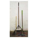 Rake, Hoe & Dandelion Weeder.