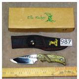 New Elk Ridge 7" Hunting Knife w/ Sheath.