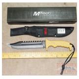 New M-Tech 11" Hunting Knife w/ Sheath.