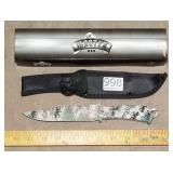 New Master 10' Fully Dipped Camo Knife w/ Sheath.
