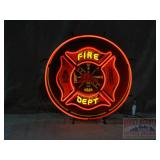 New 'Fire Dept' Neon Sign.