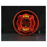 New "Fire Dept" Neon Sign.