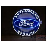 New Ford Authorized Service Neon Sign.