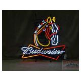 New "Budweiser Clydsdale" Neon Sign.