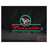 New 'Budweiser' Neon Sign.