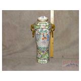 Oriental Porcelain 'Rose Medallion' Vase.
