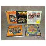 5 Assorted Beach Boys LPs.