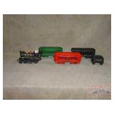 Vintage Style Cast Iron 5 Piece Train Set.