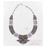 Beautiful German Silver & Lapis Choker.